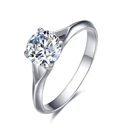 Anillo De Compromiso Mujer Merli Bañado en Oro De 18k.