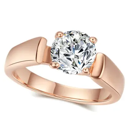 Anillo De Compromiso Mujer Emma Bañado en Oro de 18k