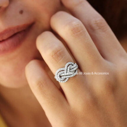 Anillo De Promesa Mujer Fatma Bañado en Oro de 18k.