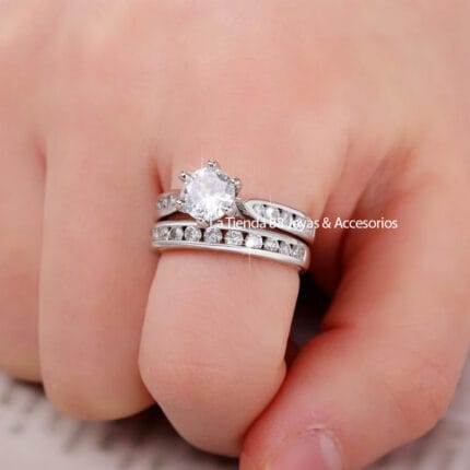 Anillo De Compromiso Mujer Ariel Bañado Oro 18k.