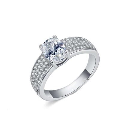 Anillo De Compromiso Deluxe Mia Mujer Bañado Oro 18k.