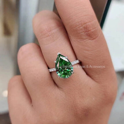 Anillo De Compromiso Mujer Faline Bañado Oro 18k.