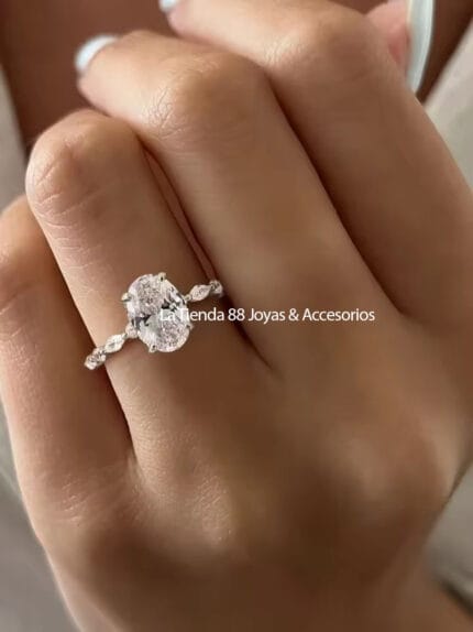 Anillo De Compromiso Mujer Alma Bañado en Oro de 18k.