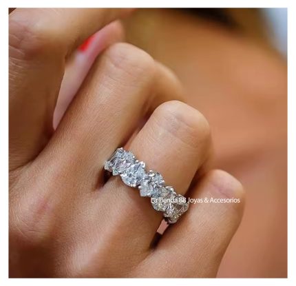 Anillo Mujer Churumbela Azahara Bañado en Oro de 18k. - Blanco